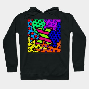 Alphabet Series - Letter X - Bright and Bold Initial Letters Hoodie